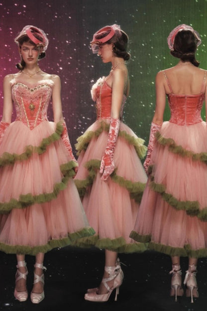 Lacemade Grape Green Dress