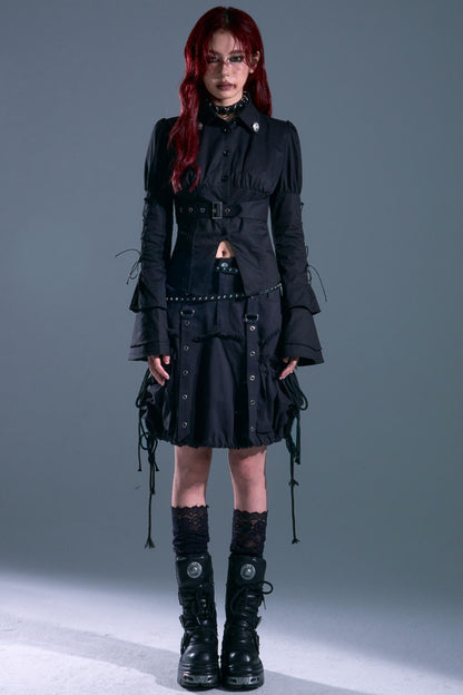 Gothic Flared Sleeves Top