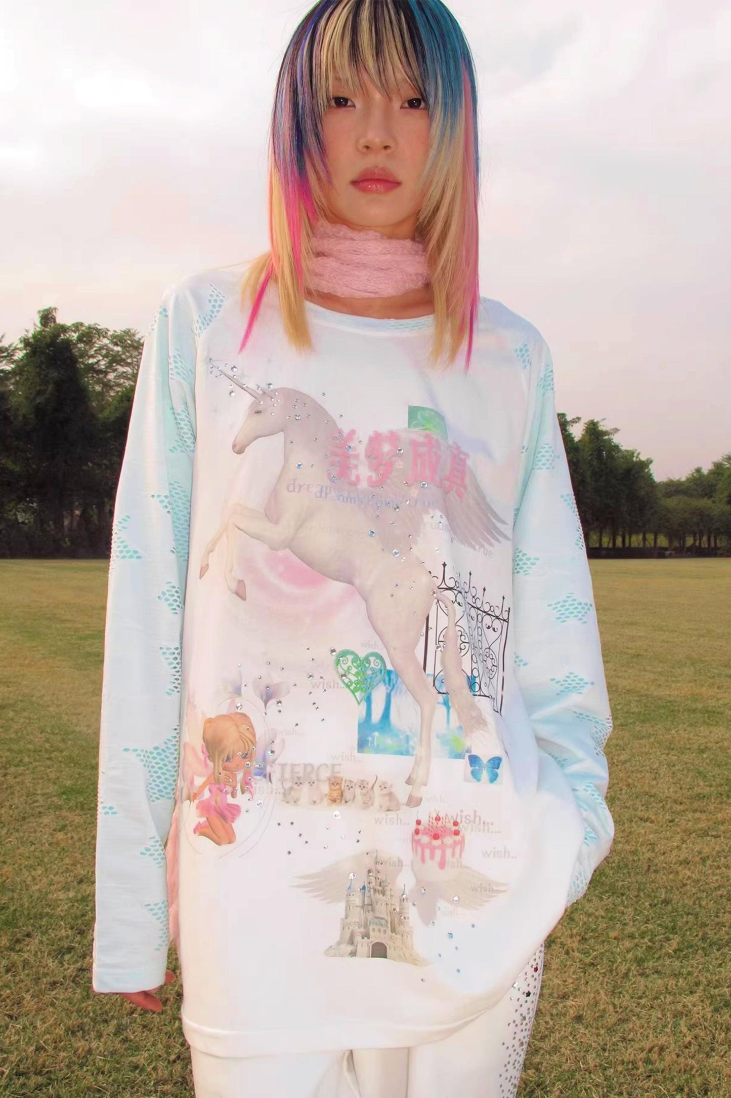Unicorn Dreams Raglan-Top