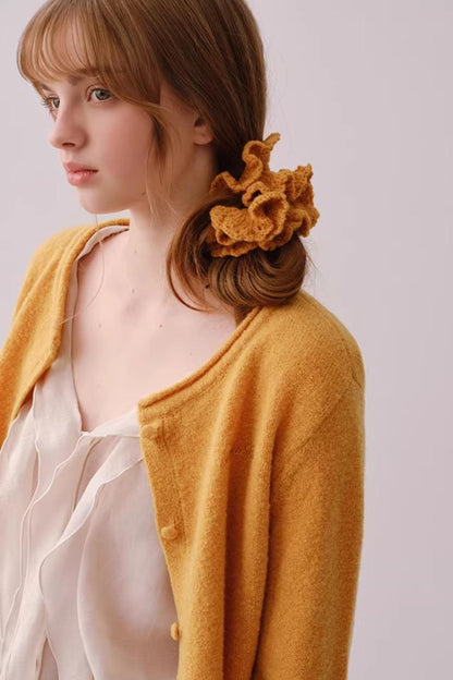 Multi-Color Lace Yarn Hair Tie