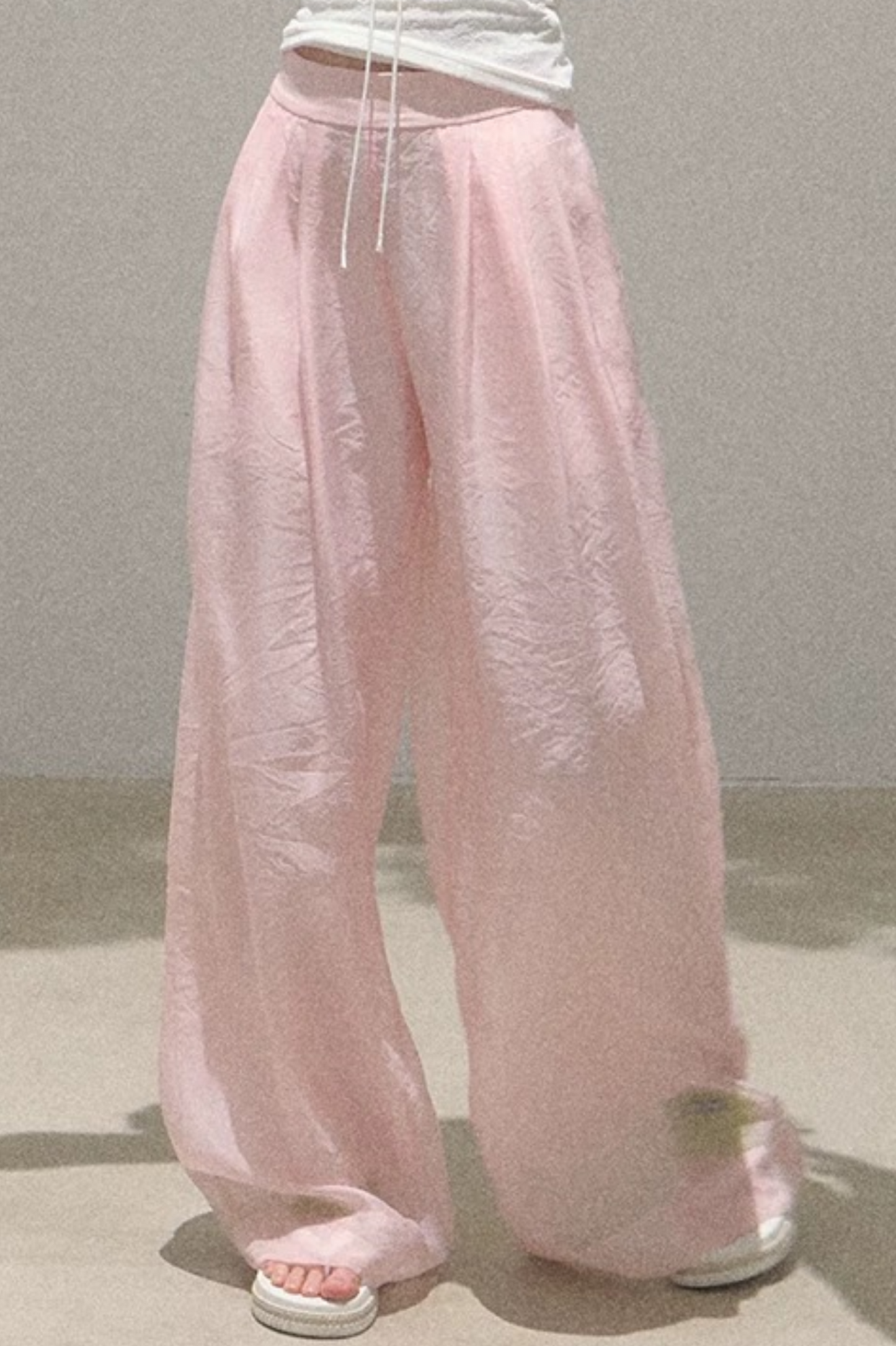 Old Money Mesh Wide-Leg Pants