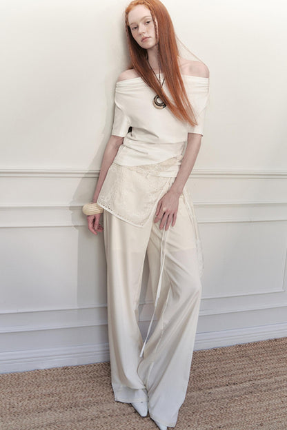 Asymmetrical Lace Top