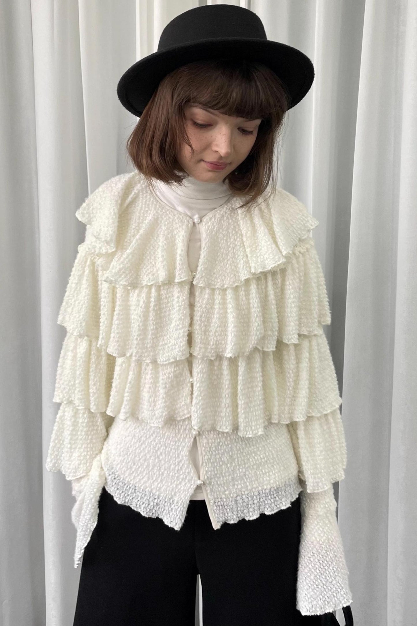Autumn White Knit Cardigan