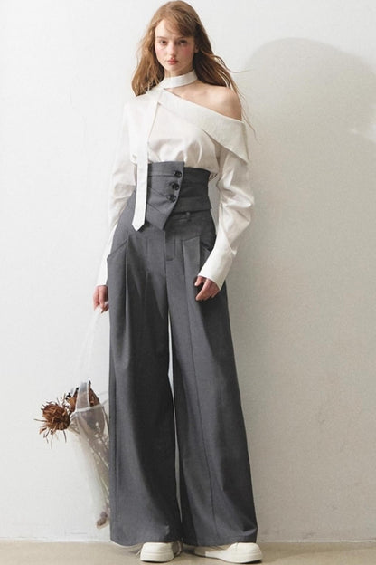 Mint Asymmetrical Shirt Set-Up