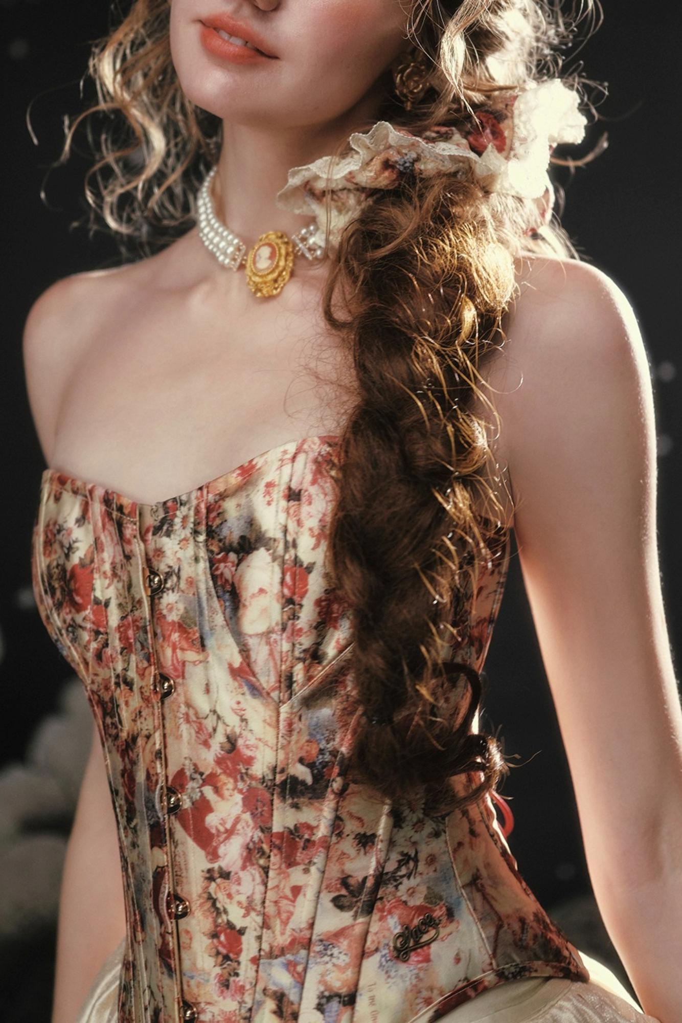 French Lace Floral Dress Set-Up