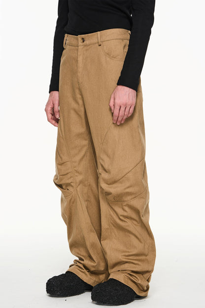 Cotton Loose Cargo Trousers