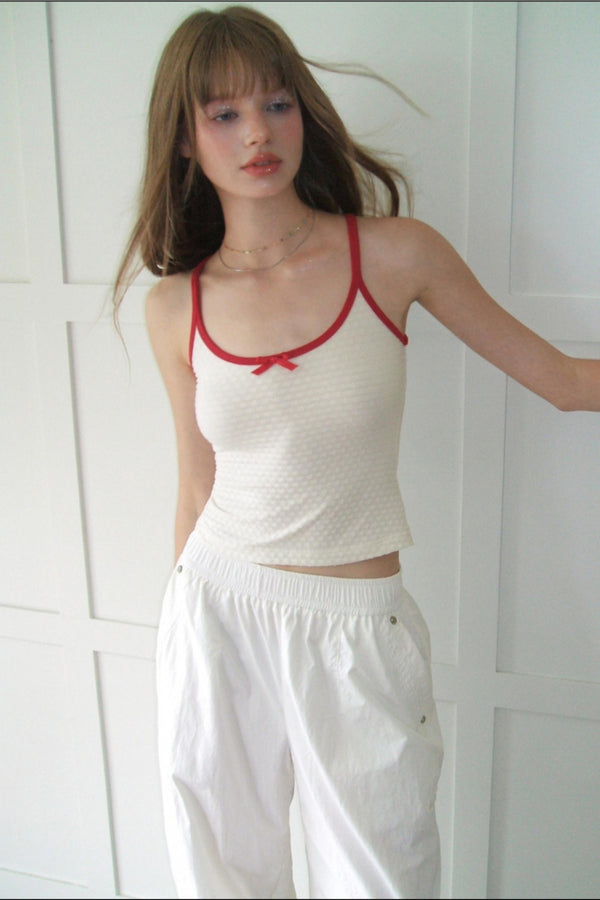 Color Bow Halter Top