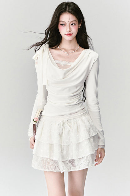 Pure Desire Lace Knit Top Set-Up