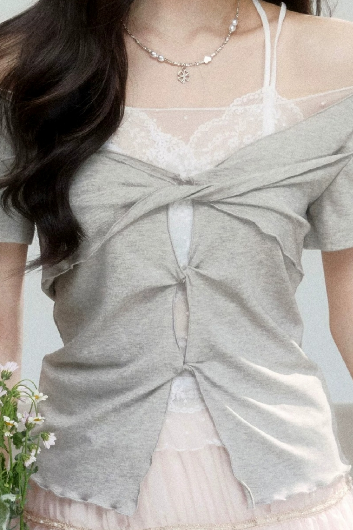 Dream Weaver Lace Knot Top Set-Up