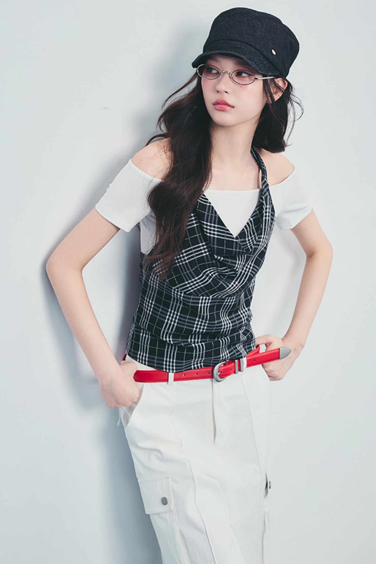 Lace Accent Drape Pants