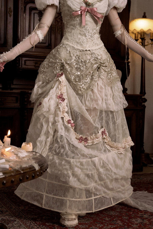 Elegant French Vintage Skirt Set-Up