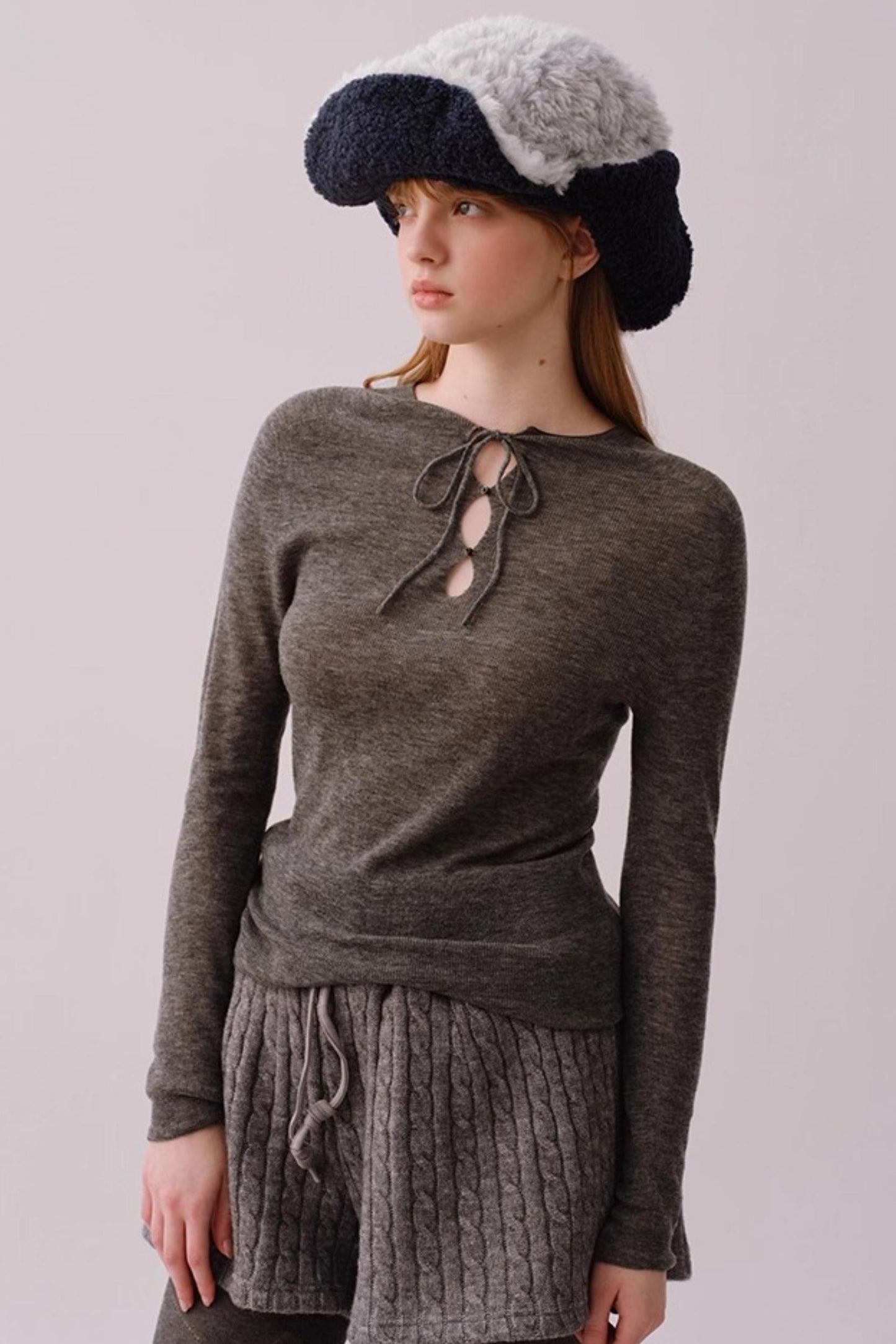 Water-Soluble Wool Knitted Top