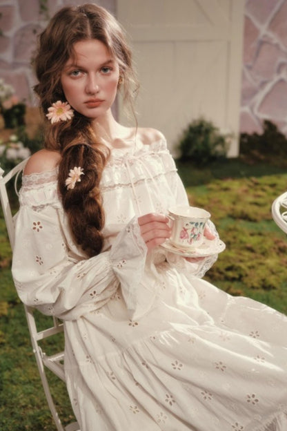 Lacemade Camellia Off-Shoulder Dress