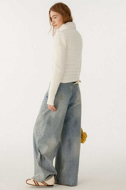 Textured Cable Knit Jacket