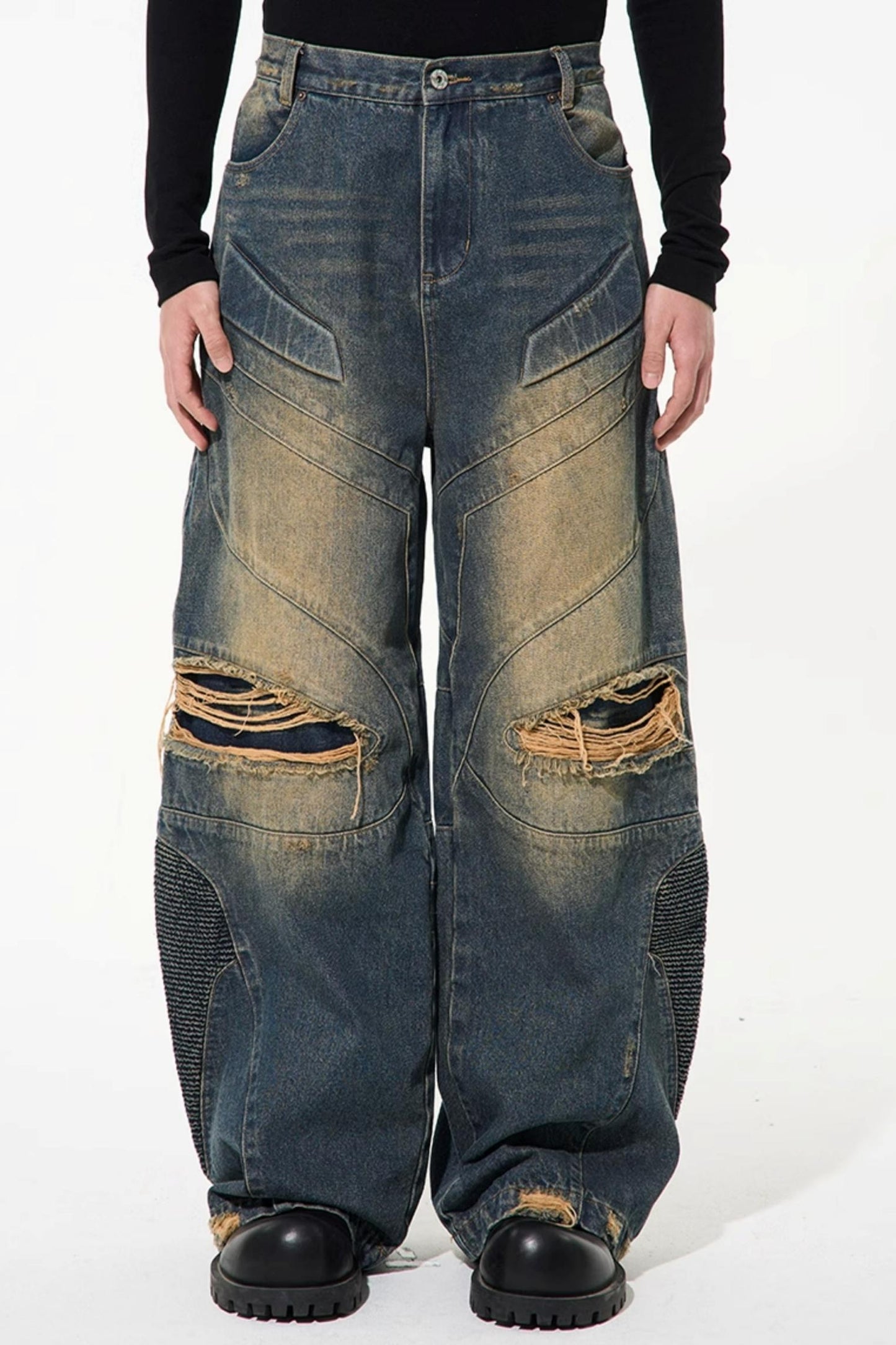 Distressed Denim Jeans