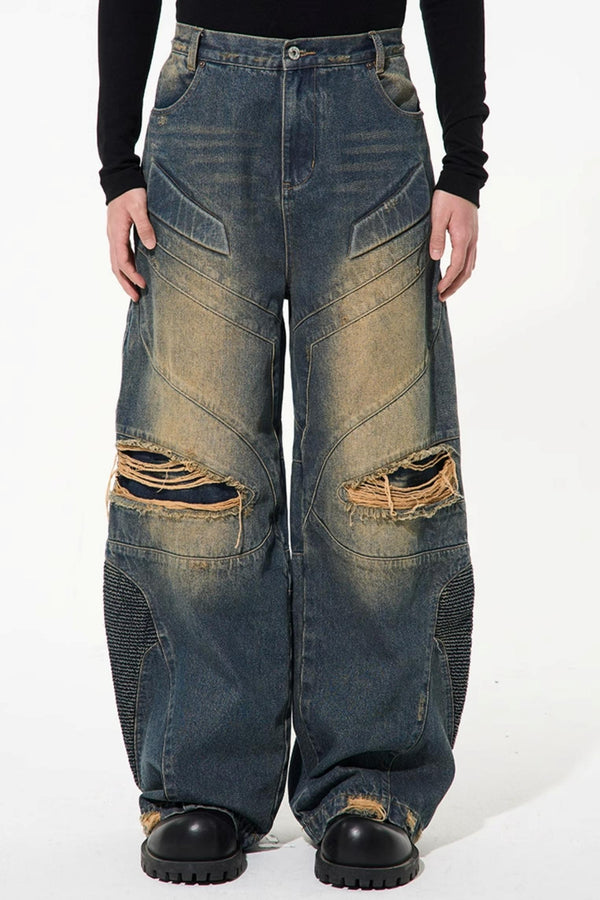 Distressed Denim Jeans