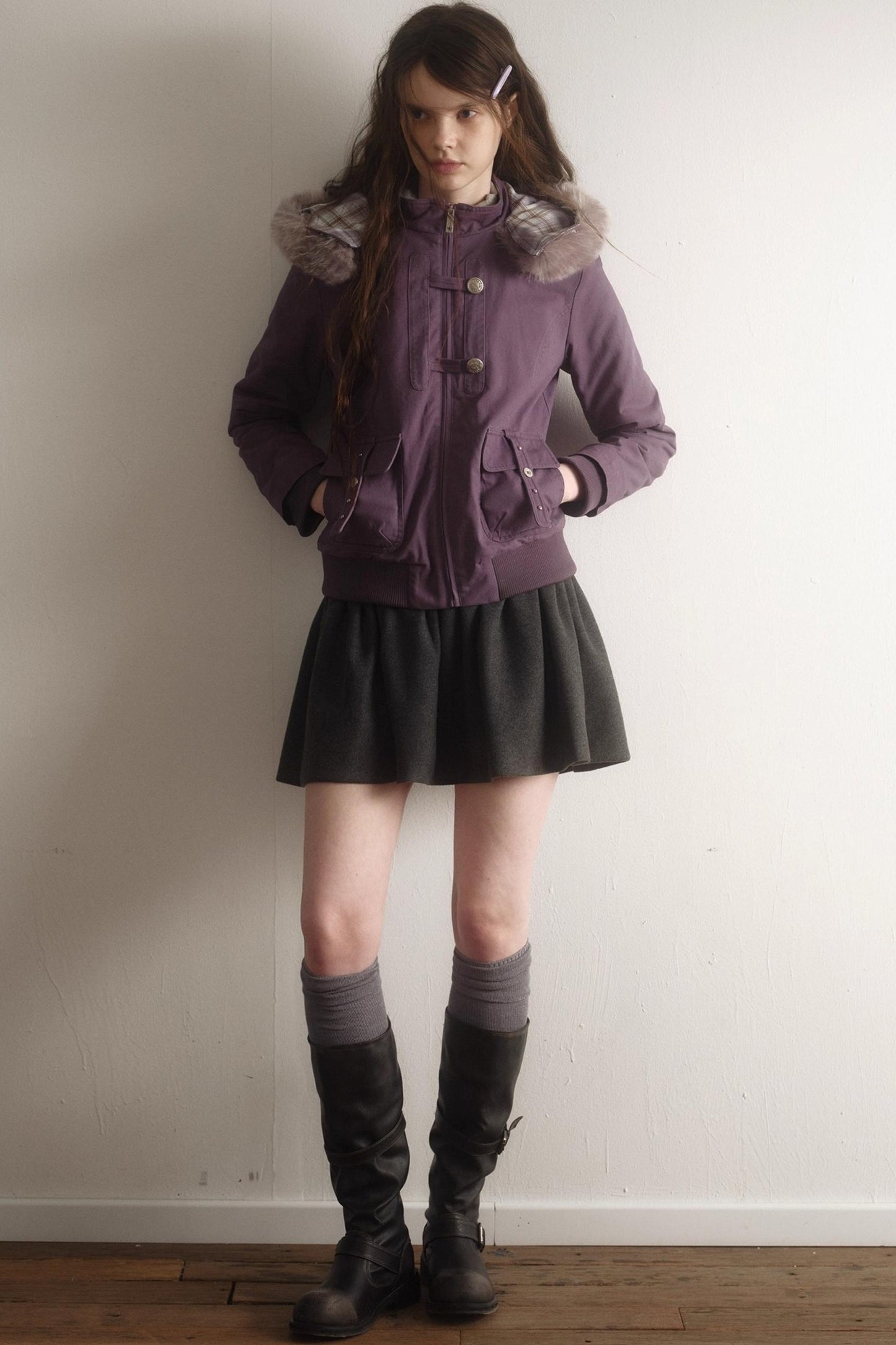 Purple Washed Vintage Jacket