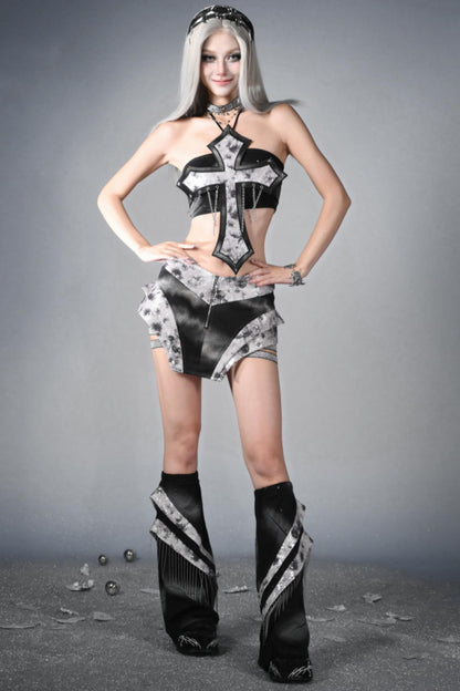 Sequin Chain Corset Top