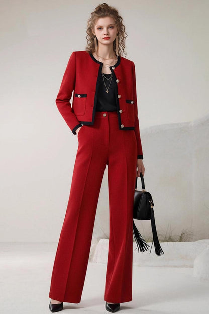 Temperament Small Suit Pants Set-Up