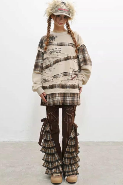 Paradise Wasteland Style Print Sweatshirt