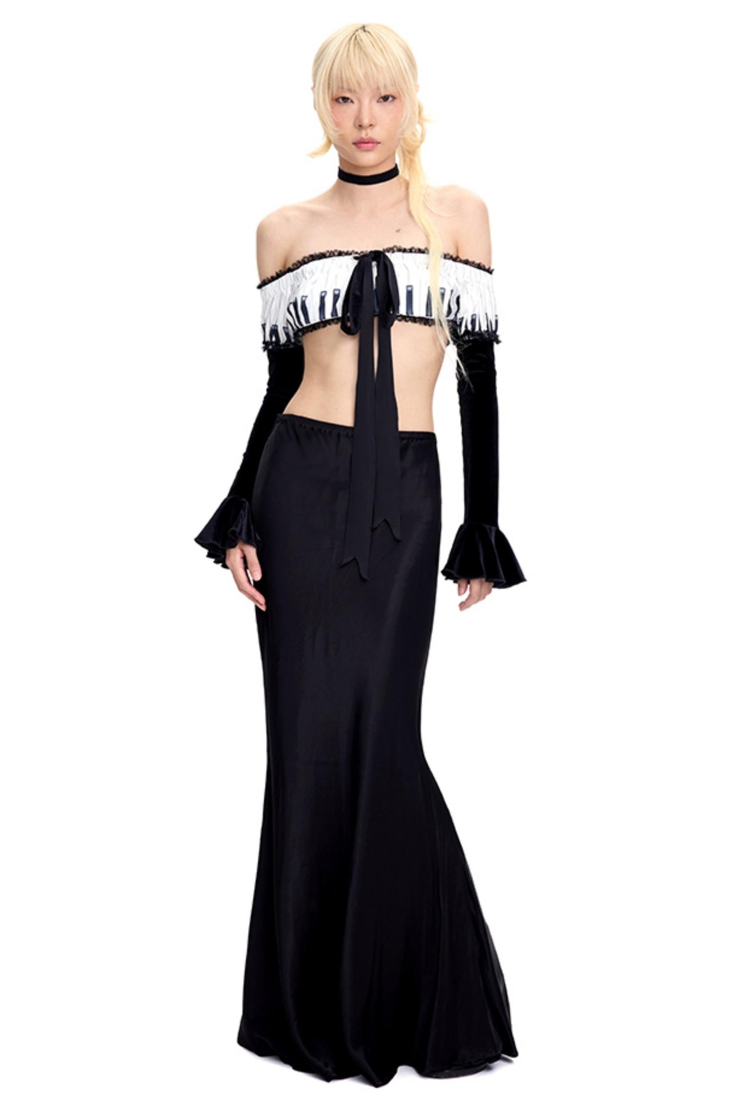 Piano Style Bandeau Top