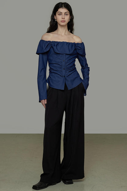 One-Shoulder Lace Top