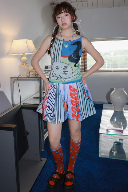 Blue Stonehenge Knit Sling