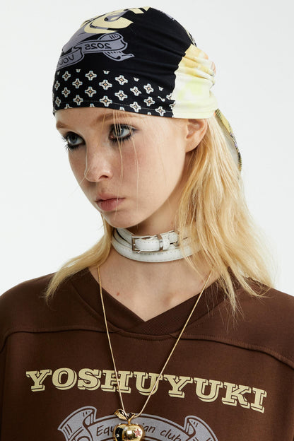 Multicolor Knitted Bandana