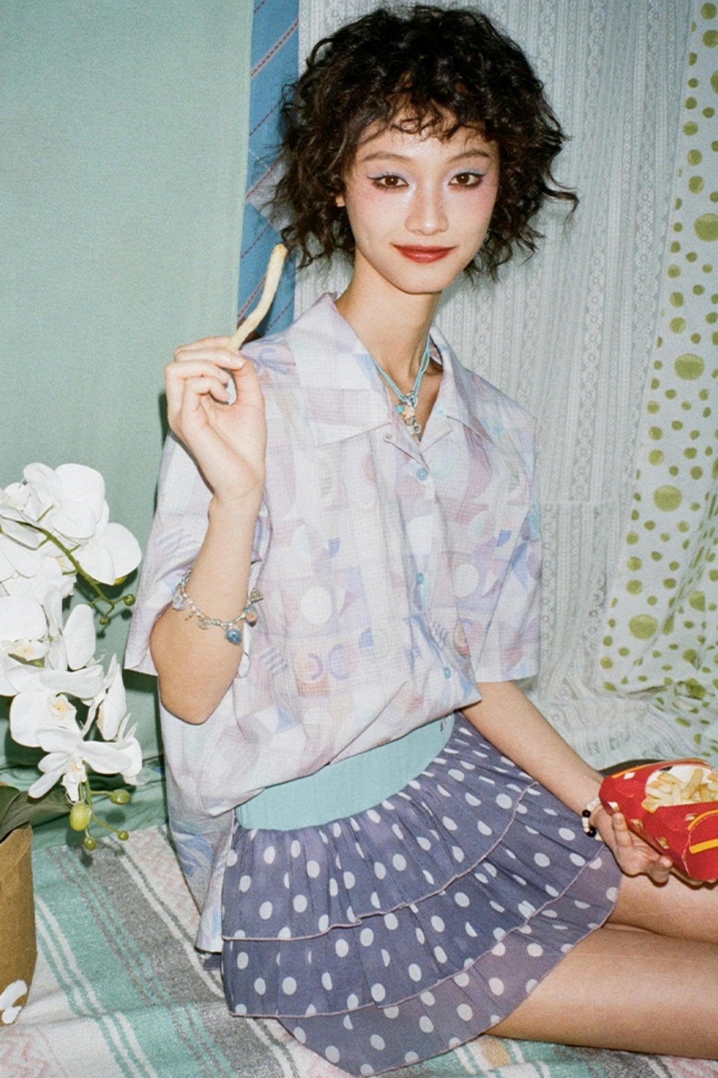 Summer Geometric Blouse