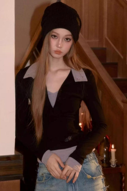 Color-Block Two-Piece T-Shirt