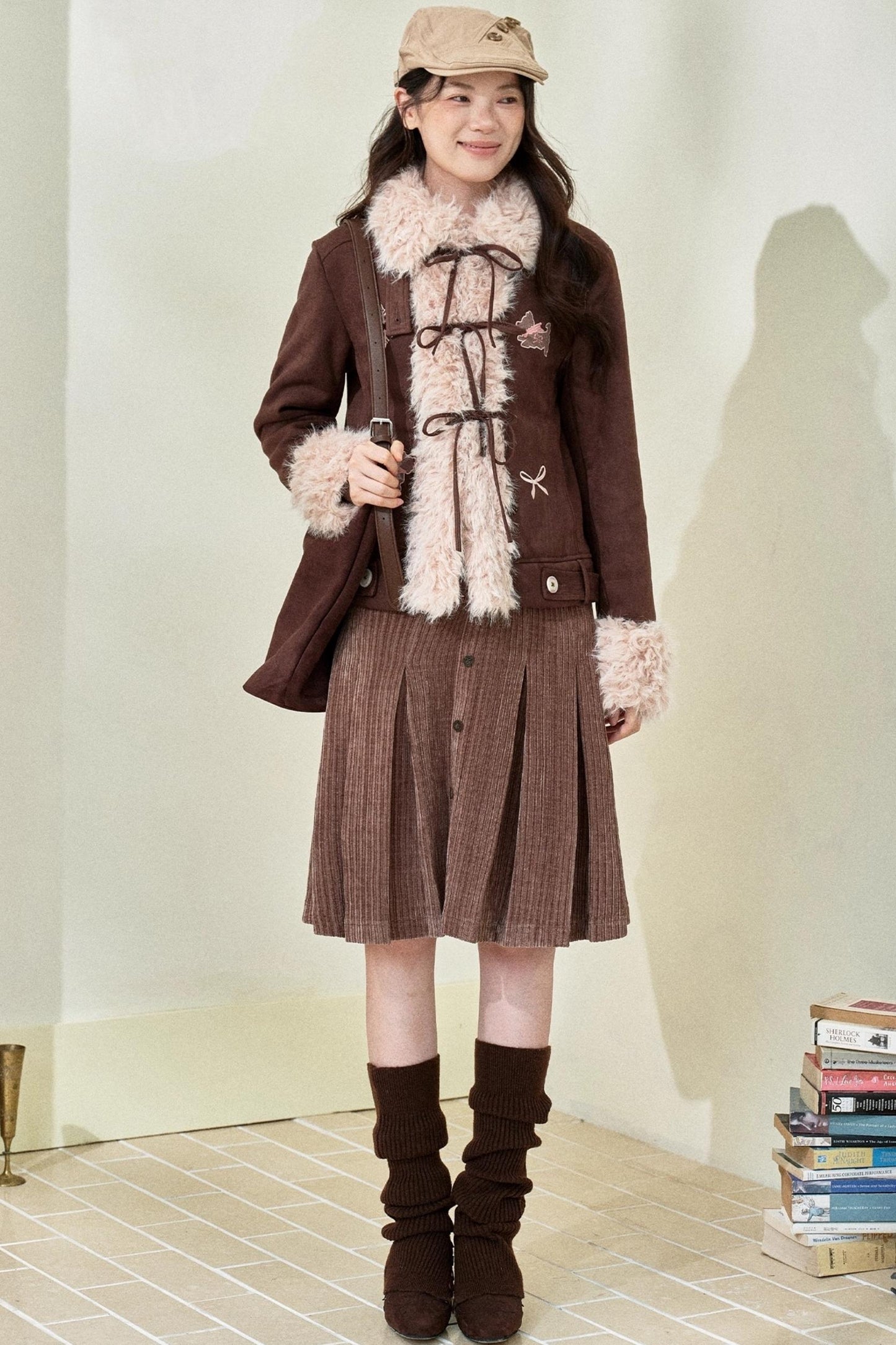 Original Suede Bow Coat