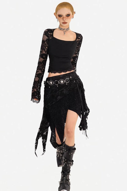 Lace Hollow Punk Top