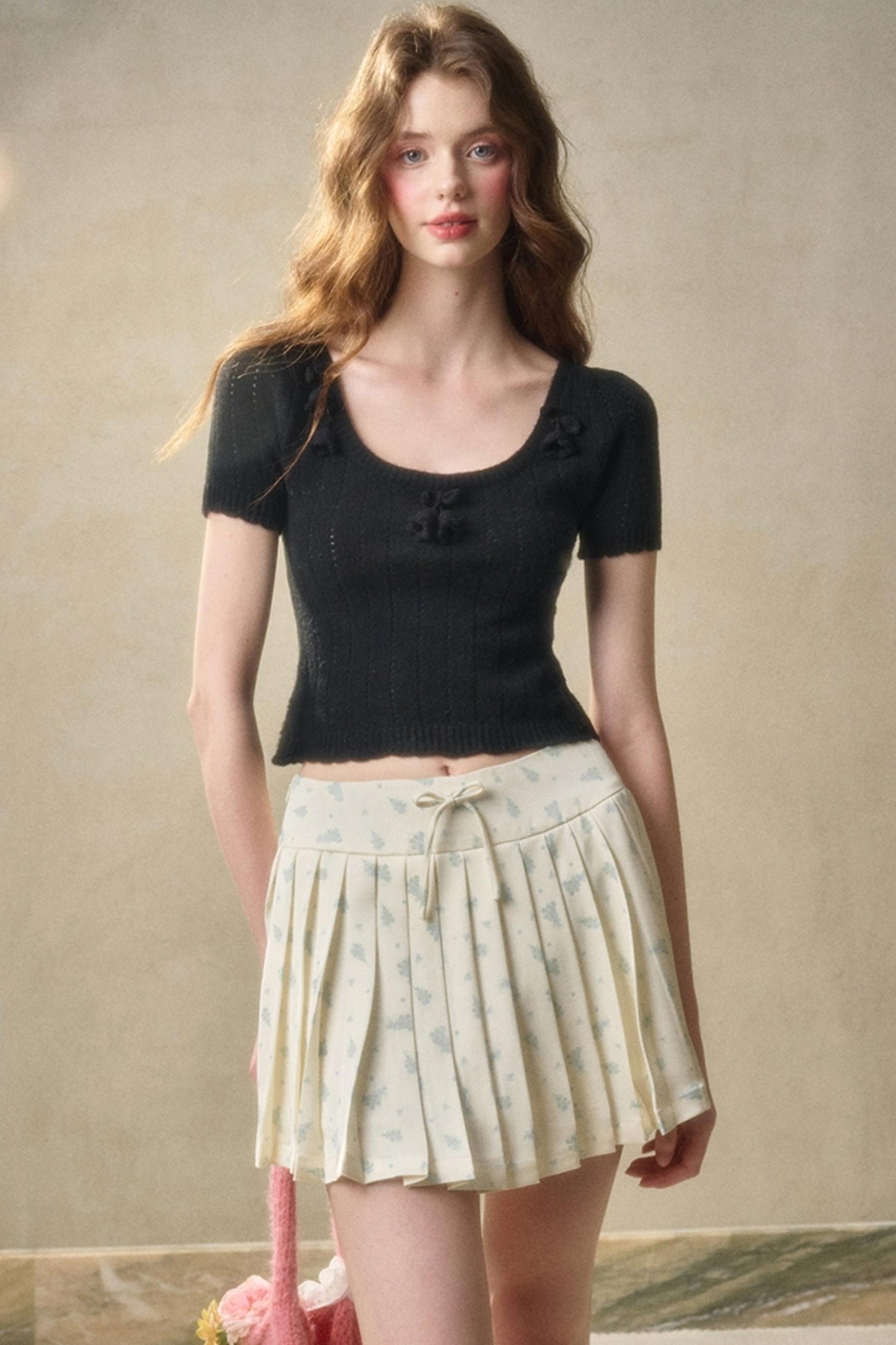 Handmade Floral Cropped Top