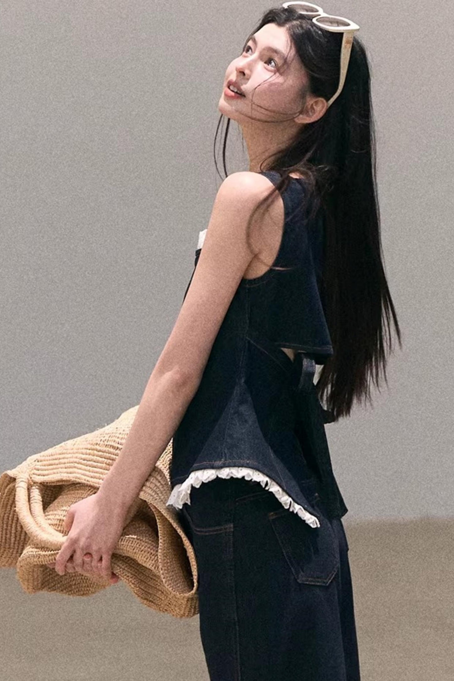 Sun-Kissed Floral Denim Set-Up