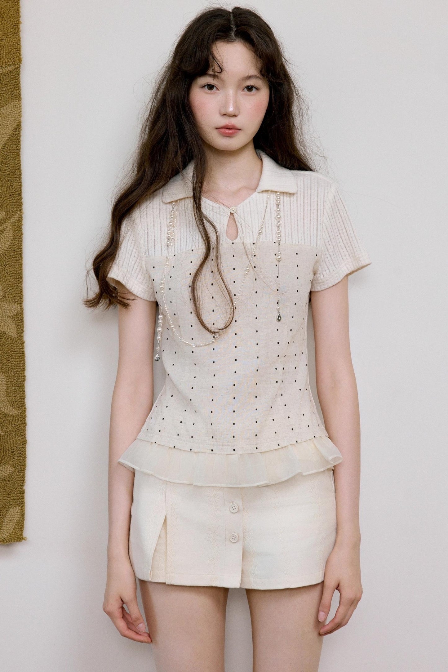 Apricot Vine Culottes Skirt