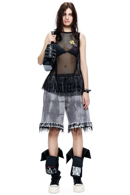 Two-Piece in One Mesh Tank Top