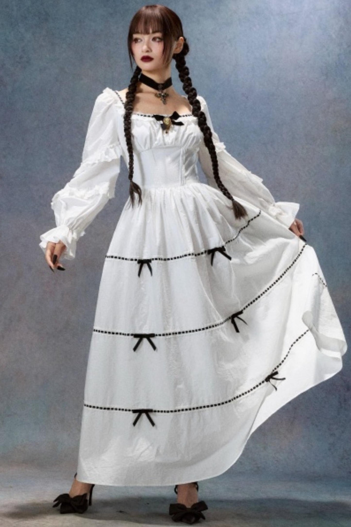 Lace Ghost Ode Dress Set-Up