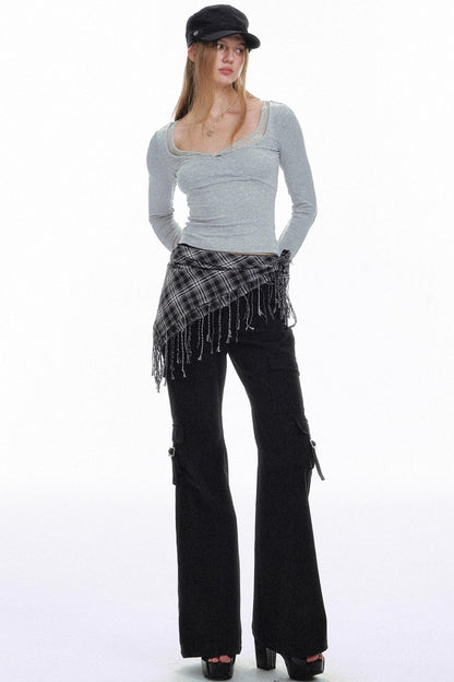 Twisted Lace Knit Top