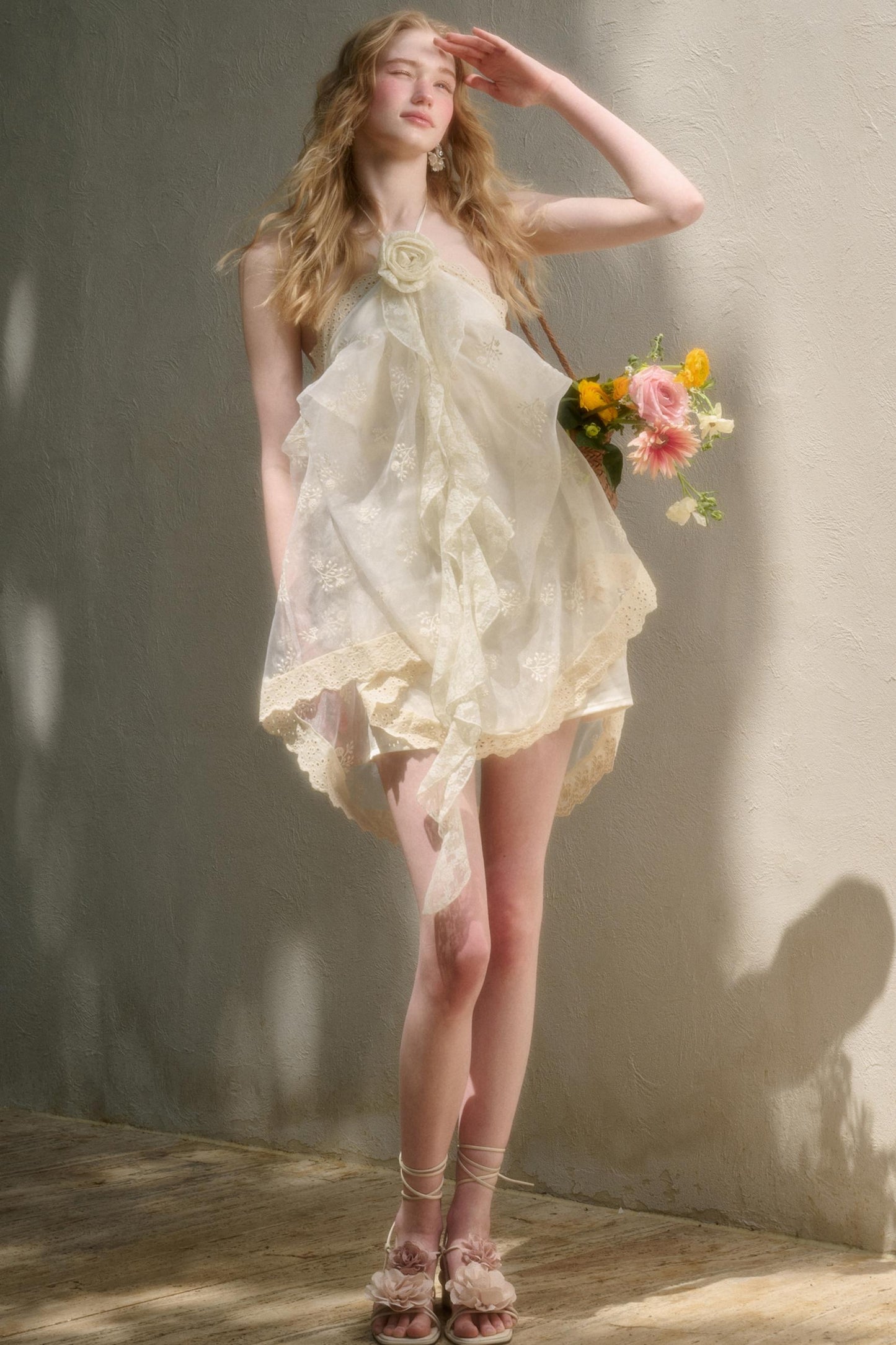 Breeze Halter Lace Dress