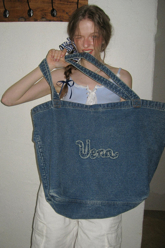 Nautical Denim Tote