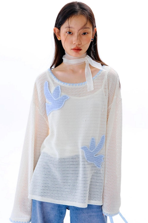 Original Embroidery Knitted T-Shirt