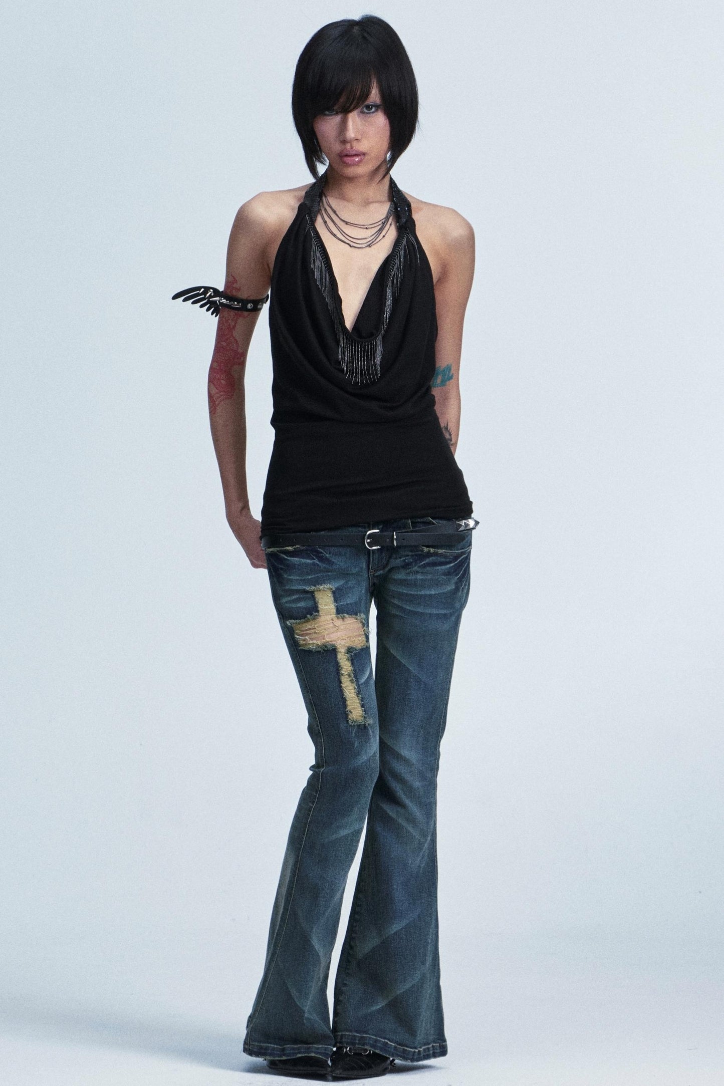 Two-Color Stretch Top