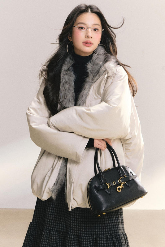 Furry Lined Cotton Jacket