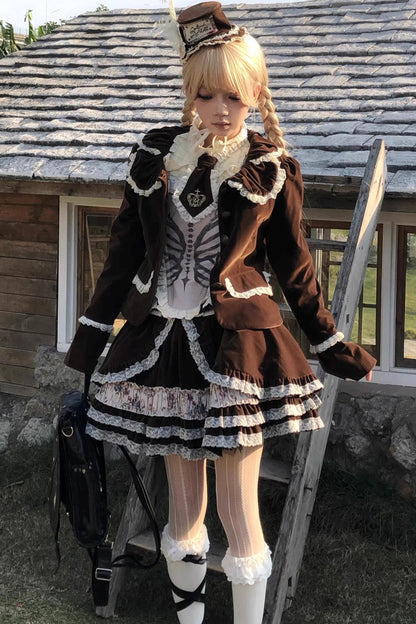 Retro Velvet Lace Blazer