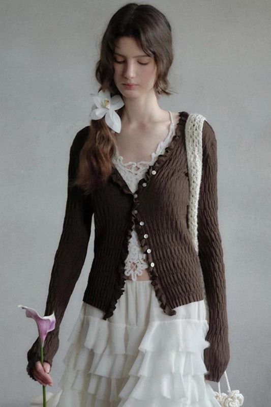 Evening Breeze Knit Cardigan Top