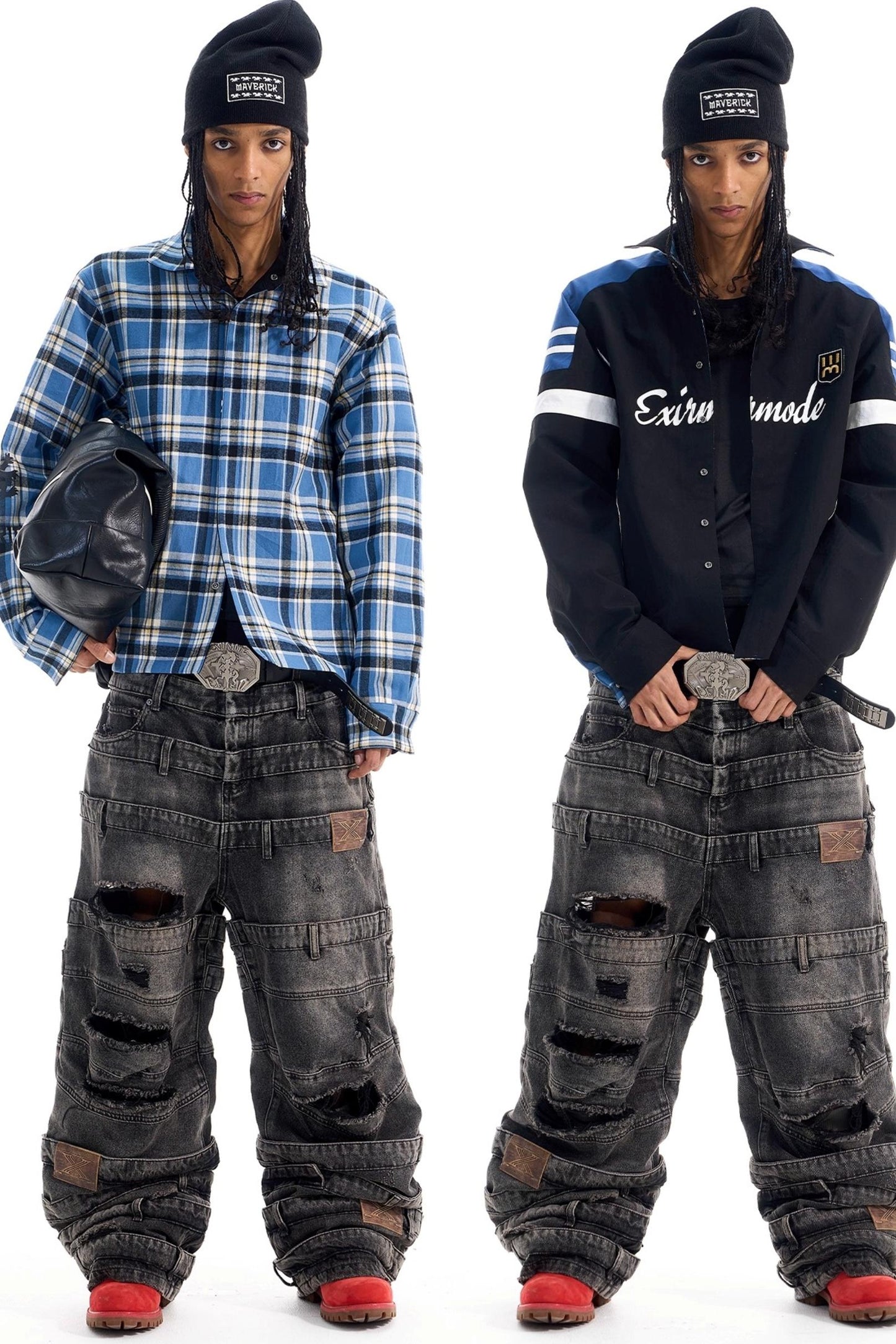 Reversible Plaid Shirt Jacket