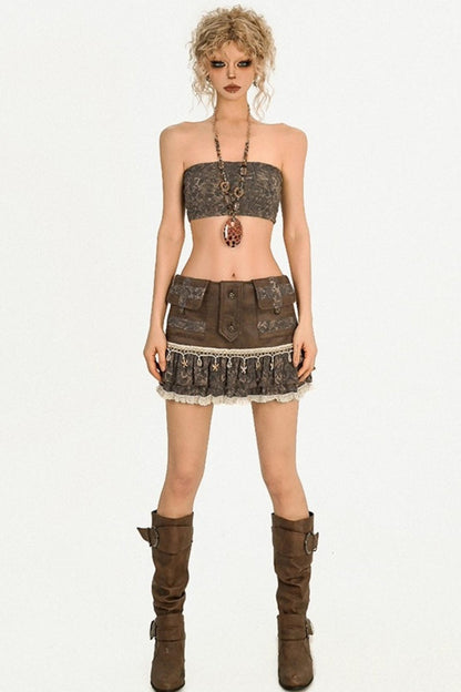 Cool Original Flower Bandeau Top