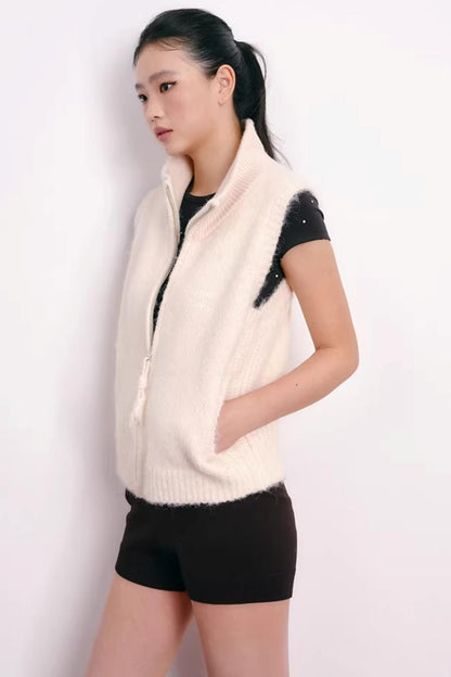 Polka Dot Lyocell Blend Top