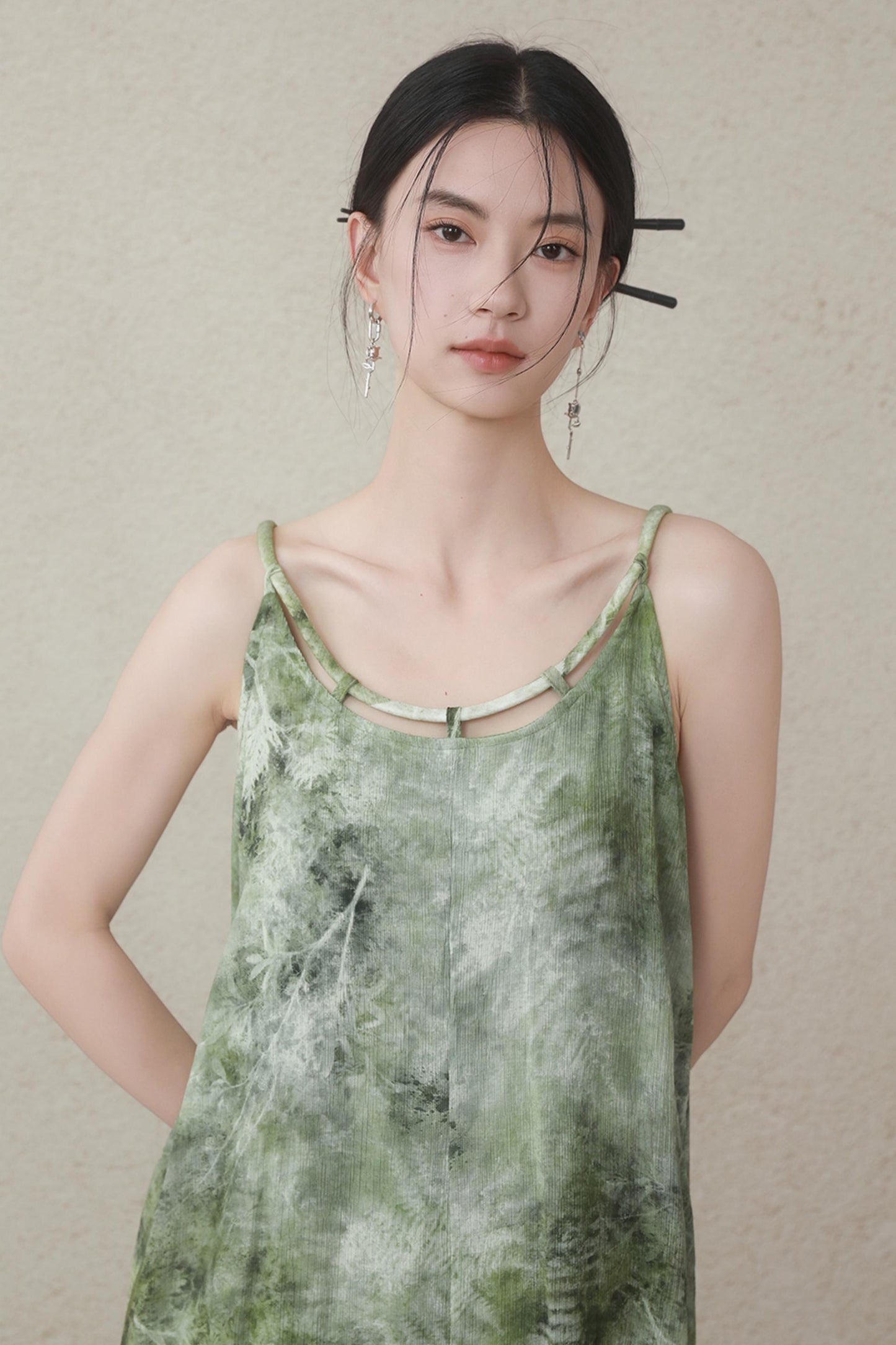 Summer Halter Dress With Beads