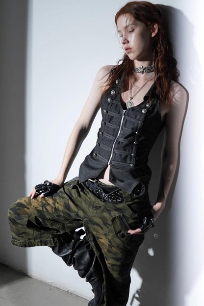 Camouflage Flare Pants